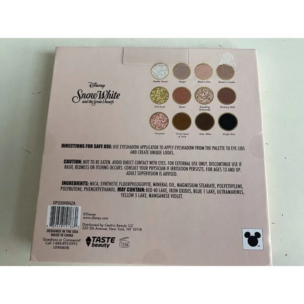 Disney's Snow White And‎ The Seven Dwarfs 12 Pan Eye Shadow Palette NEW